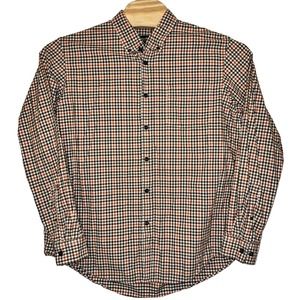 Eddie Bauer Mens Cotton Flannel Plaid Fall Outdoors Long Sleeve Check Size XL